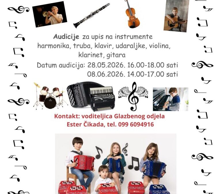 Glazbena škola – Audicija